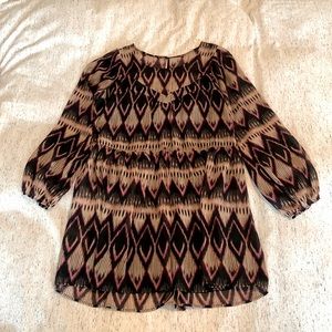 Printed chiffon dress